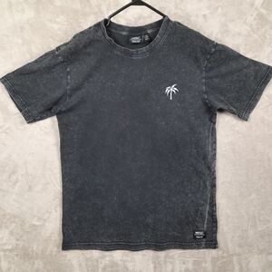 WESC Graphic Tee Unisex Black Palm Mens M‎ Womens L